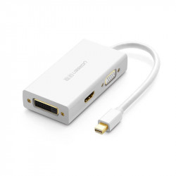 Adaptor Mini DisplayPort la HDMI/VGA/DVI UGREEN MD114 , alb