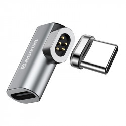Adaptor Type-C la 90 grade, Baseus Mini Magnetic ,gri