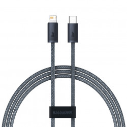 Cablu Baseus pentru iPhone USB tip C - Lightning 1m, putere 20W gri (CALD000016)