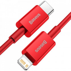 Cablu Baseus Superior USB Typ C - Lightning fast charging data cable Power Delivery 20 W 2m Red (CATLYS-C09)