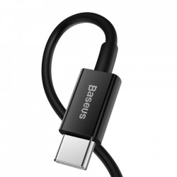Cablu Baseus Superior USB Type C - Lightning fast charging data cable Power Delivery 20 W 1 m black (CATLYS-A01)
