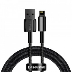 Cablu Baseus Tungsten USB - Lightning 2,4 A 2 m black (CALWJ-01)