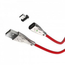 Cablu Blitzwolf BW-TC20 Magnetic Micro USB 3A 1m - rosu