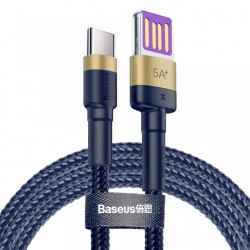 Cablu de date Baseus Cafule HW Quick Charging USB Double-sided Blind Interpolation For Type-C 40W 1m Albastru+Auriu
