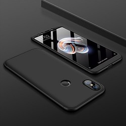 Husa 360° Matte Full Protection Gema Mixt pentru Xiaomi Mi A2 Lite / Redmi 6 Pro (fata + spate ) , negru