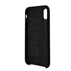 Husa telefon din silicon cu interior din microfibra , tip bumper , Bmw pentru Apple iPhone X/Xs , neagra