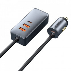Incarcator Retea USB Baseus Share Together, Quick Charge, 120W, 2x USB - 2x USB Type C, Gri CCBT-A0G