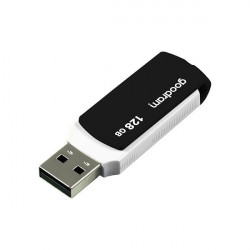 Stick USB Goodram pendrive 128 GB USB 2.0 20 MB/s (rd) - 5 MB/s (wr) flash drive black and white (UCO2-1280KWR11)