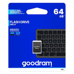 Stick USB Goodram pendrive 64 GB USB 2.0 20 MB/s (rd) - 5 MB/s (wr) flash drive black (UPI2-0640K0R11)