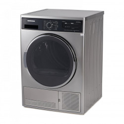 Uscator de rufe Heinner HHPD-804SA++, Pompa caldura, 8 kg, Display LED, Lumina cuva, Anti-sifonare, Clasa A++, Argintiu