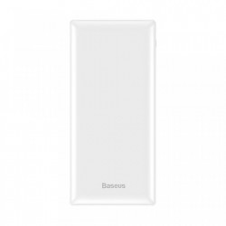 Baterie externa Baseus Mini JA , 30000 mAh, porturi 2xUSB QC3.0, 1xUSB C-PD ,1xLightning , 1x Micro USB , 3A , Alb