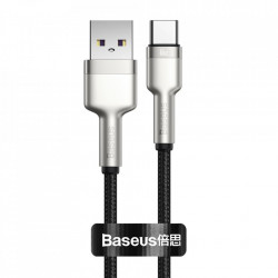 Cablu Baseus Cafule Series Metal USB - USB Typ C 66W, 0.25m black (CAKF000001)