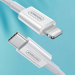 Cablu Joyroom fast charging USB Type C - Lightning (MFI certificate) Power Delivery 3 A 1,2 m white (S-M420)