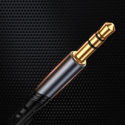 Cablu Joyroom stereo audio AUX cable 3,5 mm mini jack - Lightning pentru iPhone iPad, 2 m black (SY-A02)