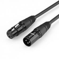 Cablu UGREEN AV130 XLR female to XLR male - 2m (black)