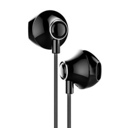 Casti audio telefon cu telecomanda pentru controlul volumului , Baseus Enock H06 , jack 3.5 mm , negru