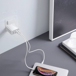 Incarcator retea Baseus Speed PPS Quick , C+U 30W EU USB / USB Type C PD Quick Charge 3.0 QC3.0 , alb