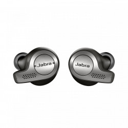 JABRA Elite 65t, Casti Bluetooth 5.0 Stereo, Caller ID, Microfon ambiental, baterie 5 - 15 ore, Black