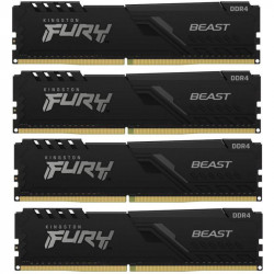 Kit memorie Kingston FURY Beast Black 16GB, DDR4-2666MHz, CL16, Quad Channel