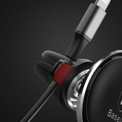 Suport auto magnetic rotatie 360 grade cu suport 2 cabluri si 2 placute cu adeziv pentru telefon incluse , Baseus , negru