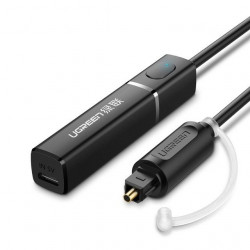 Transmisor Bluetooth UGREEN 4.2 cu conector optic / Toslink, aptX (Negru)