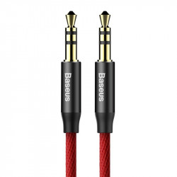 Cablu mini jack audio 3.5 mm AUX Baseus Yiven 1.5m , rosu