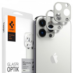 Folie protectie camera SPIGEN OPTIK.TR CAMERA PROTECTOR 2-PACK IPHONE 13 Pro / 13 Pro Max Silver