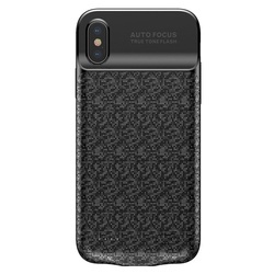 Husa telefon cu baterie incorporata de 3500 mAh , Baseus Plaid Backpack pentru Apple iPhone X/Xs , neagra