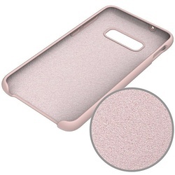 Husa telefon din silicon flexibil cu interior din material microfibra impotriva zgarieturilor , Gema Mixt pentru Samsung Galaxy S10 , roz