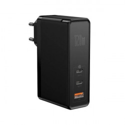 Incarcator priza Baseus GaN C+C+U, 120W, EU (negru)