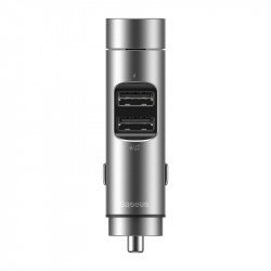 Modulator FM bluetooth si incarcator MP3 fără fir Baseus Energy Column Car (Wireless 5.0 + 5V / 3.1A) Gri