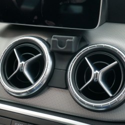 Suport auto in forma T pentru telefon CLEC cu prindere exclusiv pentru Mercedes Benz GLC/ C class , negru