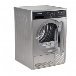 Uscator de rufe Heinner HHPD-804SA++, Pompa caldura, 8 kg, Display LED, Lumina cuva, Anti-sifonare, Clasa A++, Argintiu