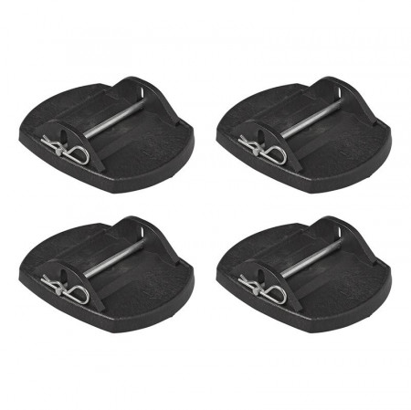 Set 4 talpi cu siguranta pentru stabilizatoarele de rulotă, sarcina maximă 2000 kg/buc