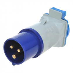 Adaptor ștecher CEE la priză Schuko, 16A protectie IP44