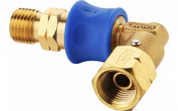Racord rapid in L pentru gaz filet interior 1/4 filet exterior 1/4 pentru gratar, lada frigorifica
