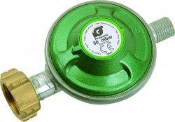 Regulator de presiune gaz pentru butelie Romania, 50 mbar, iesire filet 1/4