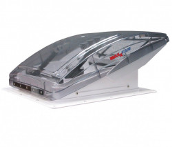 Ventilator - trapă 40 x 40 "Airxcel Maxxfan Deluxe", telecomanda, functionare pe ploaie, capac transparent