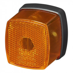 Lampa de gabarit remorci, pozitie lateral (portocaliu) cu reflector, 66 x 62 mm, Radex 906