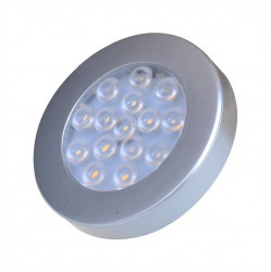 Spot pentru montaj aplicat, 15 LED 12V 200 lm Ø 70 x 12mm