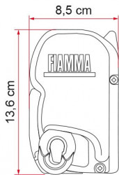 Copertina / marchiza "Fiamma F45s" caseta alba pentru rulote, autorulote sau minibus