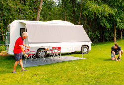 Perete frontal "Fiamma Blocker" pentru copertinele cu sina in caseta