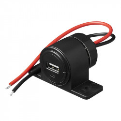 Priza USB pentru montaj direct inclusiv suruburile de montaj 12/24 V