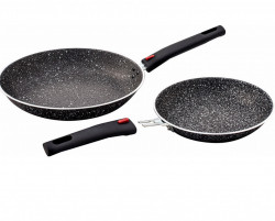 Set 2 tigai cu manere detasabile pentru camping