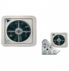Ventilator - trapă 40 x 40 "Airxcel Maxxfan Deluxe", telecomanda, functionare pe ploaie, capac transparent