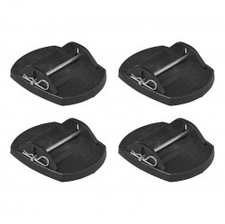 Set 4 talpi cu siguranta pentru stabilizatoarele de rulotă, sarcina maximă 2000 kg/buc