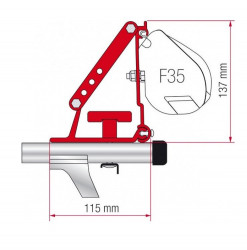 Adaptor Fiamma pentru bare transversale