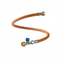 Furtun de presiune (30 bar) cu supapa de siguranta 75 cm, butelie GERMANIA (G12)