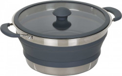 Oala pliabila din silicon pentru camping 3,5 l rezistenta la temperatura de fierbere