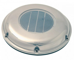 Ventilator solar din otel inoxidabil pentru tavan rulote sau barci, 20 m³/h